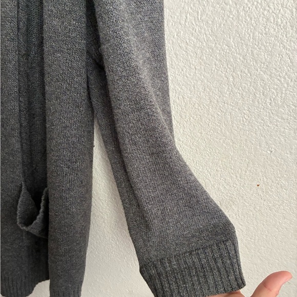 Agnes Orinda Gray Women's Plus Size Long Sleeve Open Front Sweater Cardigan 2X - Picture 5 of 10